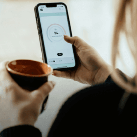 Health app on a phone