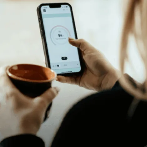 Health app on a phone